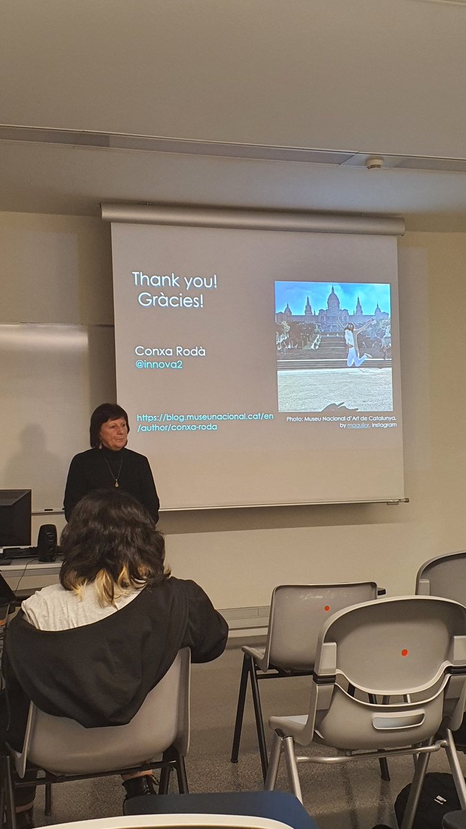 Great conference by @innova2 Conxa Rodà about museums and digitalization as a part of the course about Digital Museography in the M.A. in Digital Culture and Emerging Media