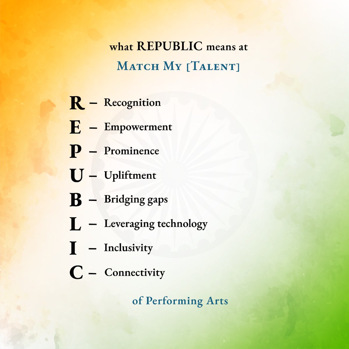 Match My [Talent] wishes everyone a #HappyRepublicDay2023