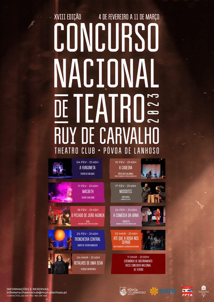 TeatrodeBalugas's tweet image. [#bilhetes] 🎟️ Já estão disponíveis os bilhetes para A FURGONETA do @TeatrodeBalugas na abertura Concurso Nacional de Teatro Ruy de Carvalho 

📍 Theatro Club - Póvoa de Lanhoso 
📆4 de fevereiro
🕒 21h45

📧bilheteira.theatroclub@mun-planhoso.pt 
📲 964 091 45