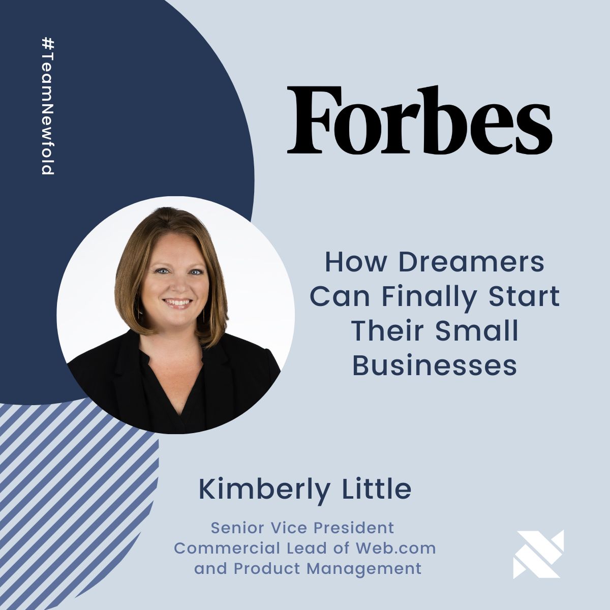 NewfoldDigital's tweet photo. Some dream big of having their own business but don't know where to start. #TeamNewfold's Kimberly Little, SVP Commercial Lead of @webdotcom and Product Management, shared her thoughts with @Forbes on taking the first steps.
#ForbesCouncil #Newfold
https://t.co/sGtjuRNeyK https://t.co/1x86kp1EDt