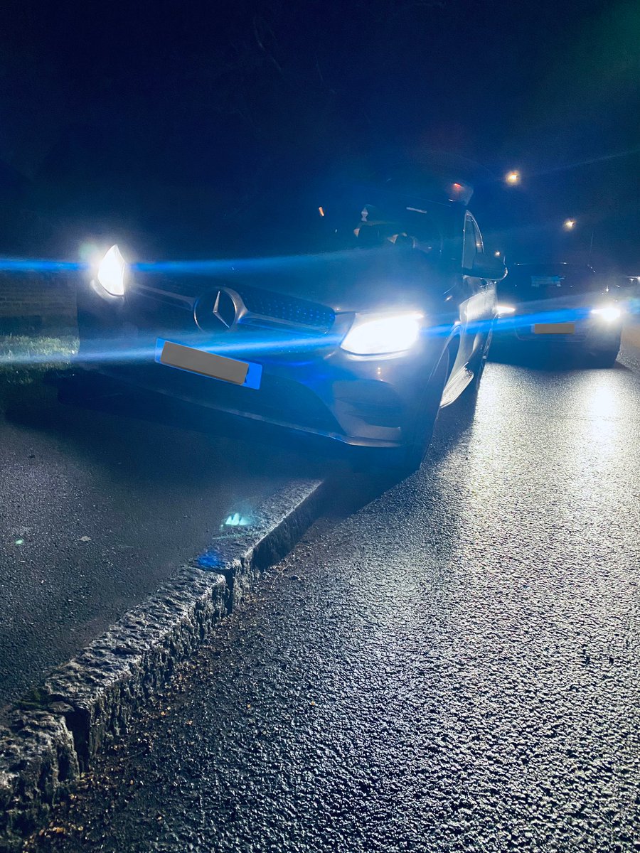 KentPoliceRoads's tweet photo. Mercedes stolen from #WestMalling in the early hours, it was located by #RPU4 Sgt on the move on #FalsePlates, followed into #Essex where the driver then #FTS, couldn’t out drive him so decided to give it legs 🏃♂️💨, that didn’t work either! #1InCustody #TeamWork ^TS https://t.co/E5s0RKyTeE