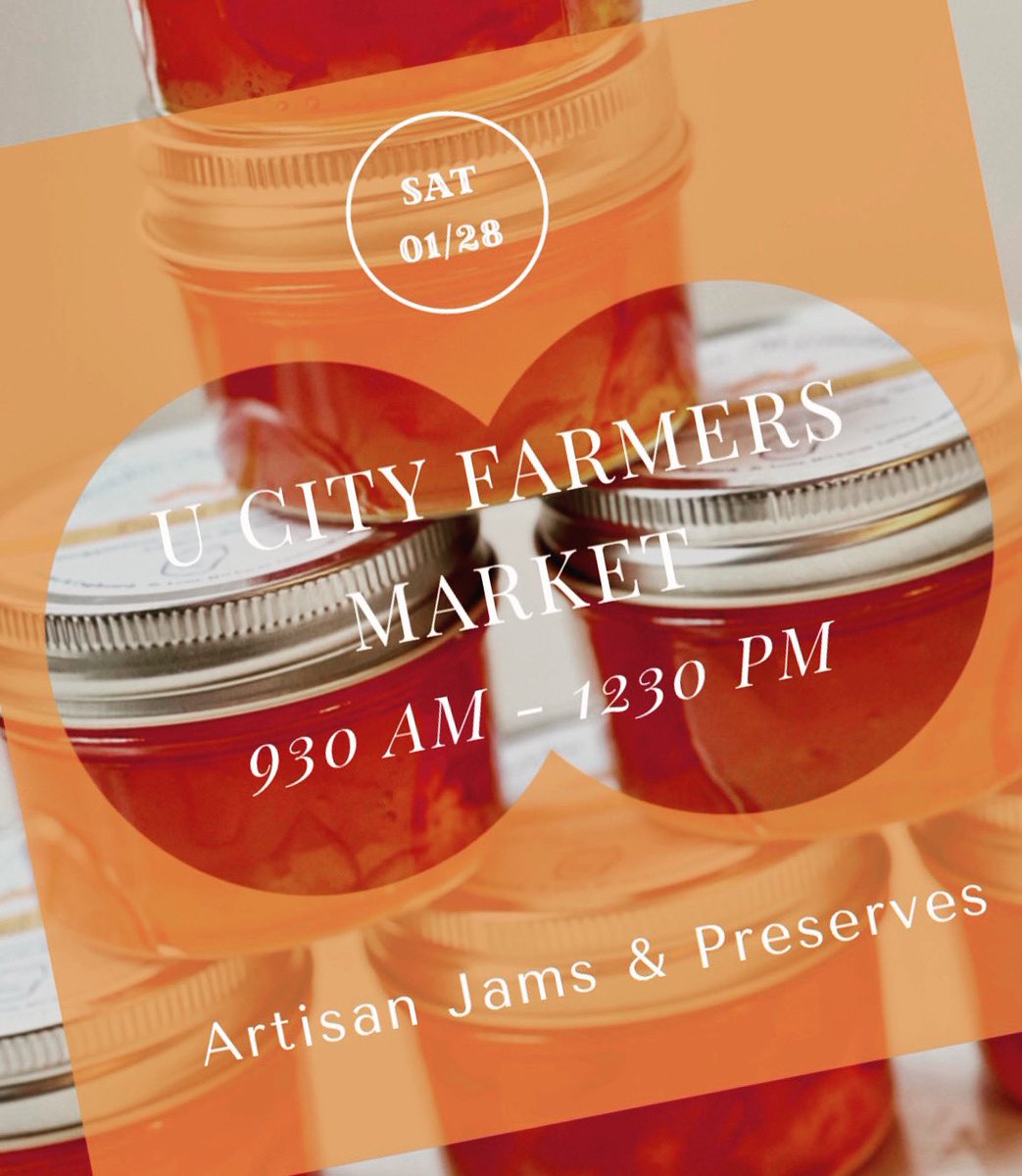 This Saturday we are back at <a href="/UCityFmsMkt/">U City Farmers Market</a> from 930 am - 1230 pm, and we’ll even have another new Marmalade (and maybe a couple more surprises 😉). 

If you missed out on Calamondin Marmalade this past weekend, I may have some of that too 😉