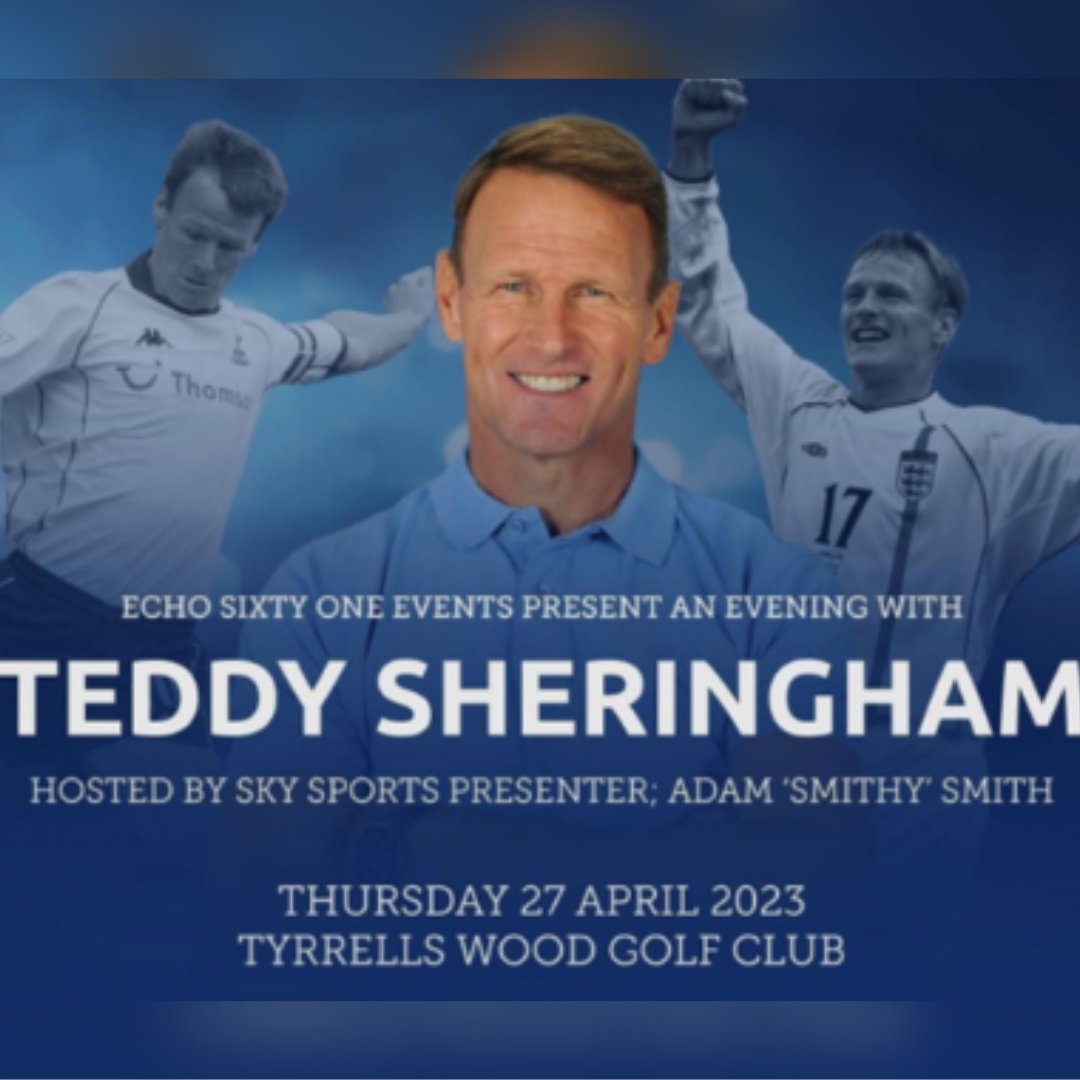 Tickets have sold out for ‘An Evening with Teddy Sheringham’

Who’s coming?

#twgc #echosixtyone #teddysheringham #England #westham #spurs