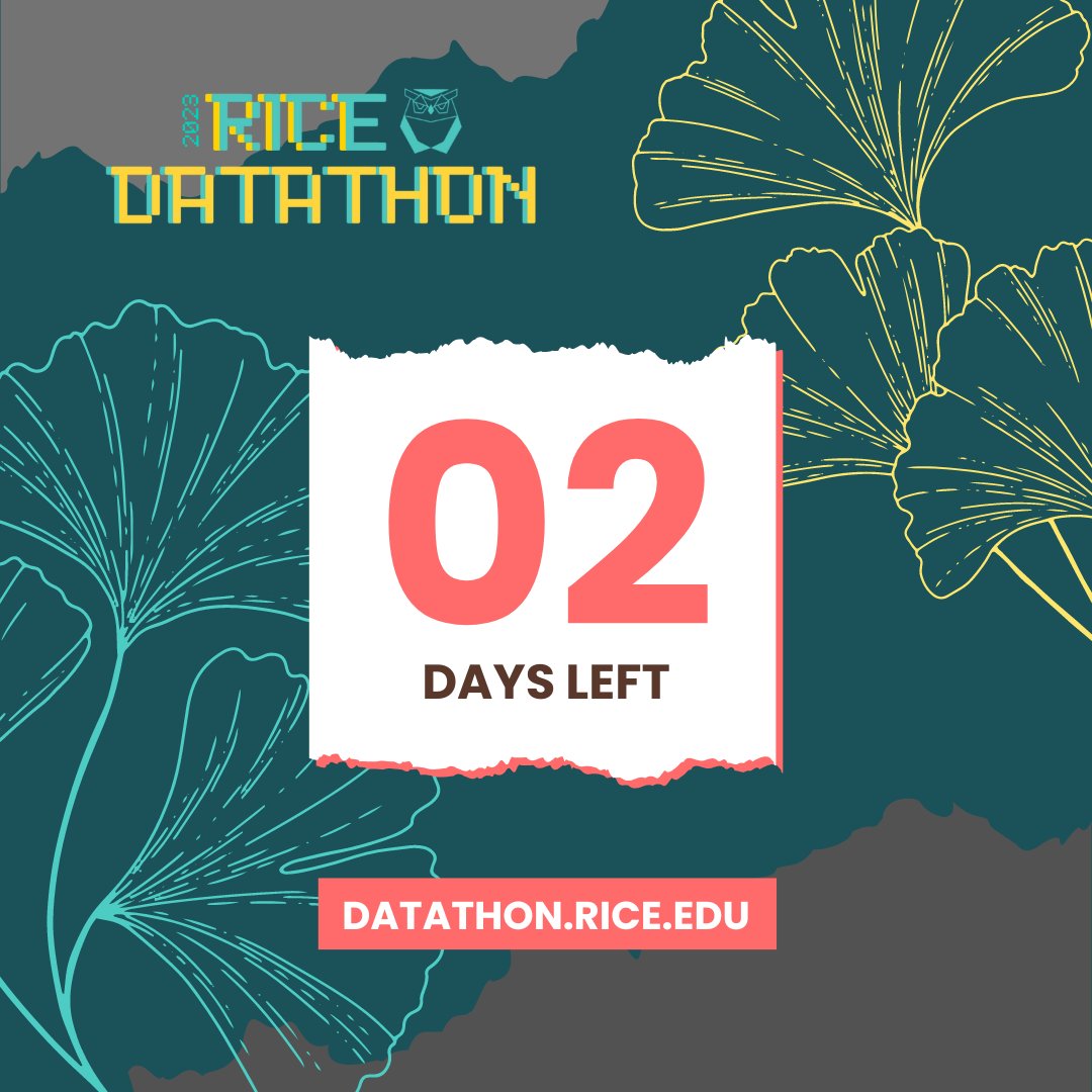 RiceDatathon tweet picture