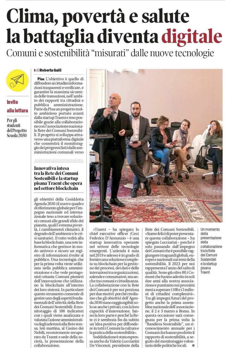 comuni2030's tweet photo. 𝗣𝗶𝘀𝗮, 𝗹𝗮 𝗿𝗮𝘀𝘀𝗲𝗴𝗻𝗮 𝘀𝘁𝗮𝗺𝗽𝗮
I principali articoli pubblicati sui quotidiani locali sull'evento di Pisa di ieri promosso dalla Rete dei Comuni Sostenibili e @Traent_.
Leggi la rassegna ⤵️
https://t.co/xlwpjbY7Hx

#comunisostenibili https://t.co/01phY726XL