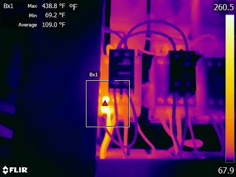 BuildingTechIR's tweet image. Infrared Electrical survey found a critical problem of a contactor. #electricalinfrared BuildingtechIr.com