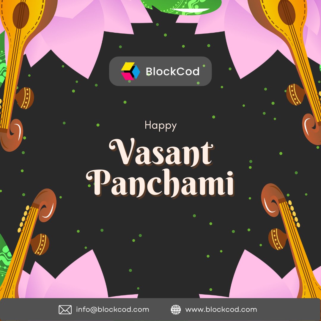 BlockCod_Tech's tweet photo. The power of knowledge is in all of us. Happy Vasant Panchami to all of you!
#basantpanchami #saraswatipuja #vasantpanchami #saraswati #india #festival #goddess #basant #happybasantpanchami #puja #blessings #wisdom #yellow #blockcod #blockcodtech #blockcodtechnologies https://t.co/EwNyZPgdw4