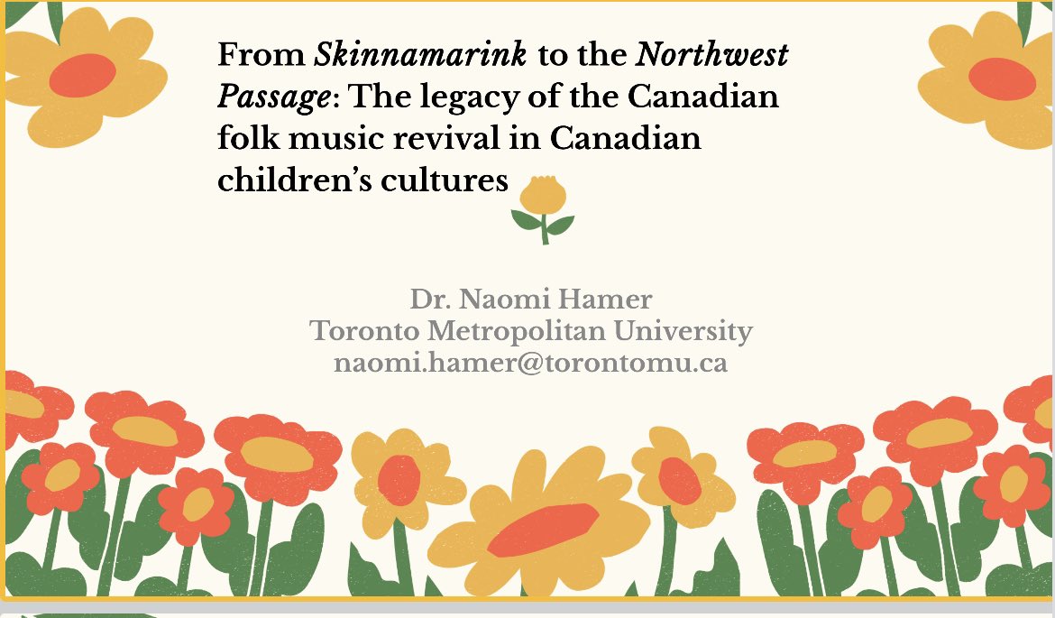 naomihamertime's tweet photo. Back on here to say thanks to @amfmy amfmy @CCYYork for inviting me to give guest talk on folk music and Canadian children’s cultures aka my annual @Raffi_RC appreciation lecture #belugagradprof #canadianchildren #childstudies https://t.co/0mCLdFdCvz