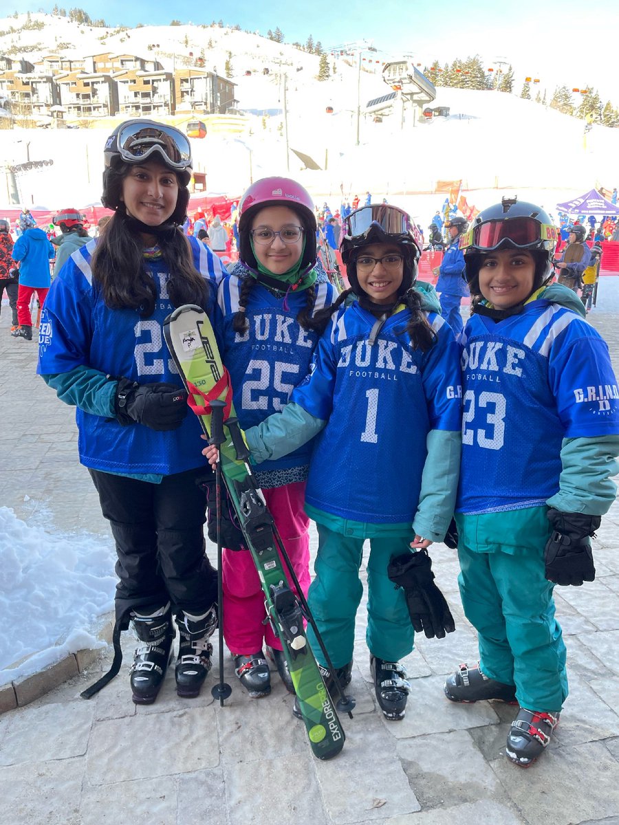 DukeAlumni's tweet photo. #DukeIsEverywhere ... including in Park City, UT! We are loving the @DukeFOOTBALL jerseys! Special thanks to Dr. Vikas Patel ’96, M.D.'00, HS’04 and current Duke Alumni board president and trustee for sharing these great photos with us. https://t.co/FWLUiKB9Ax
