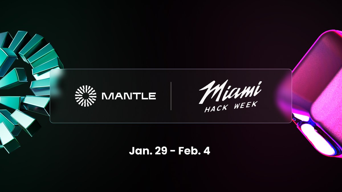 Mantle_Official's tweet image. .@MiamiHackWeek is right around the corner
Look for the Mantle dev-rel team at the opening &amp;amp; closing ceremonies

1️⃣ DeFi, NFT, gaming, infrastructure &amp;amp; UX-related bounties
2️⃣ Fun on-chain quests with rewards

♟️ Sign up for Mantle&apos;s Chess Night on Jan. 31: lu.ma/mantlechessmia…