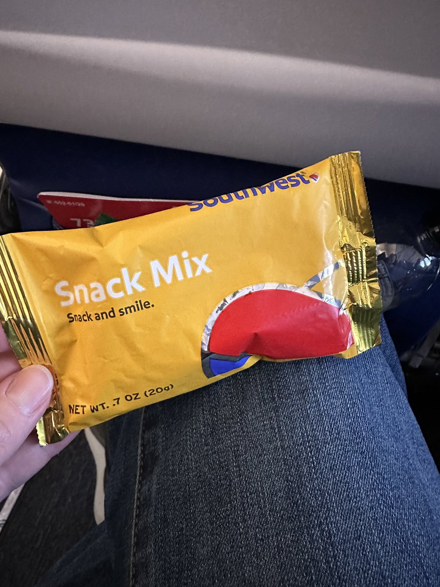 I hope someday <a href="/SouthwestAir/">Southwest Airlines</a> will offer a gluten-free snack. I love traveling with them, just missing out here.
