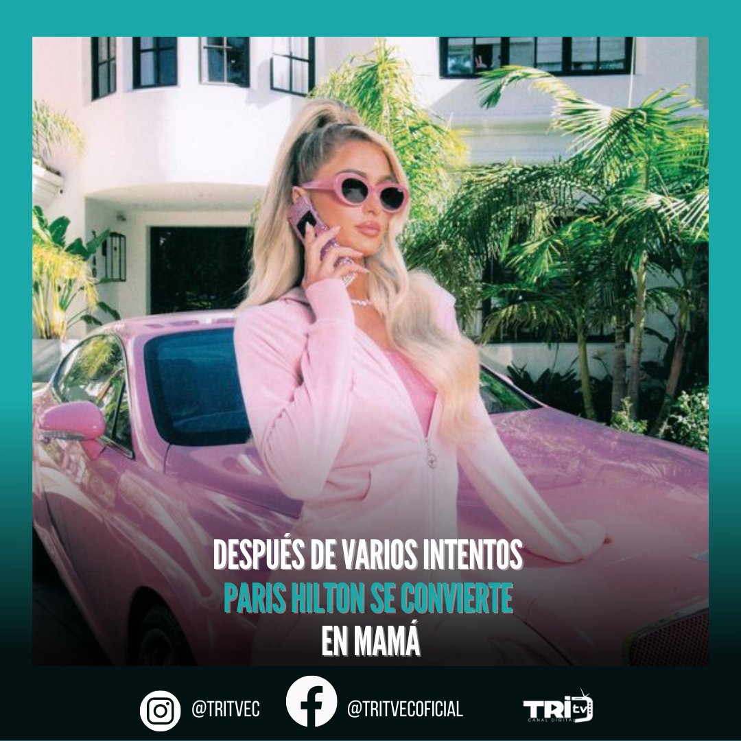 TritvEc's tweet photo. 📌 Después de varios tratamientos de fecundación, la empresaria multimillonaria Paris Hilton logró quedar embarazada.
Para saber más de la nota, clic aquí 👇
https://t.co/3QchyCGqkp
#parishilton #influencer #multimillonaria #farandula #entretenimiento #tritv #noticias https://t.co/LcFdgPEWxr