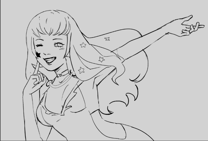 my pen is still not really working and I've ordered a replacement

so don't judge these stars in this Yunaka doodle 