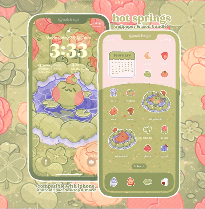friends! i made a hot springs icon pack~ 🌷 