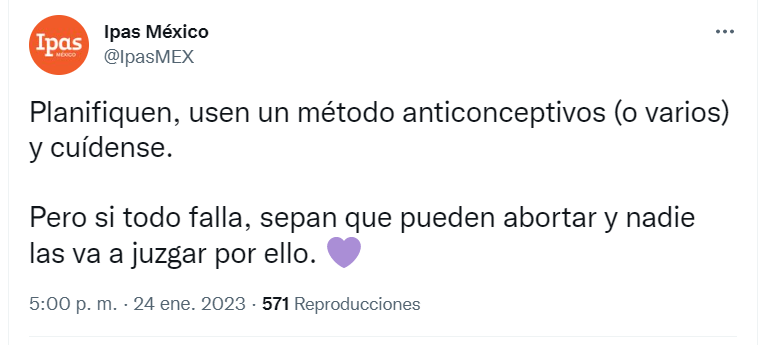 ConParticipa's tweet photo. La organización abortista Ipas México habla del aborto como similar a los métodos anticonceptivos. Eso es un engaño para las mujeres y una condena a muerte para millones.

Es desprecio de la mujer en el vientre de su madre y discriminación prenatal. https://t.co/Bxve8hGPgG