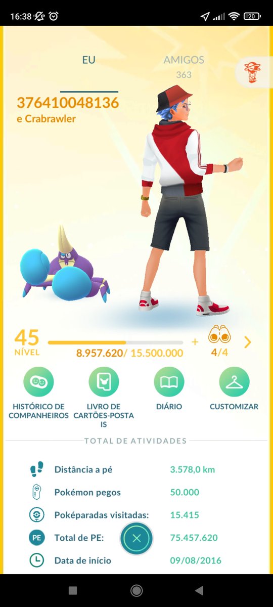 UlianGames's tweet photo. Depois de muitos anos jogando, e algum tempo de inatividade também, chegou a insígnia de 50k pokémon pegos
#pokemon #pokemongo #pokemongobr https://t.co/HPXW3RvurM