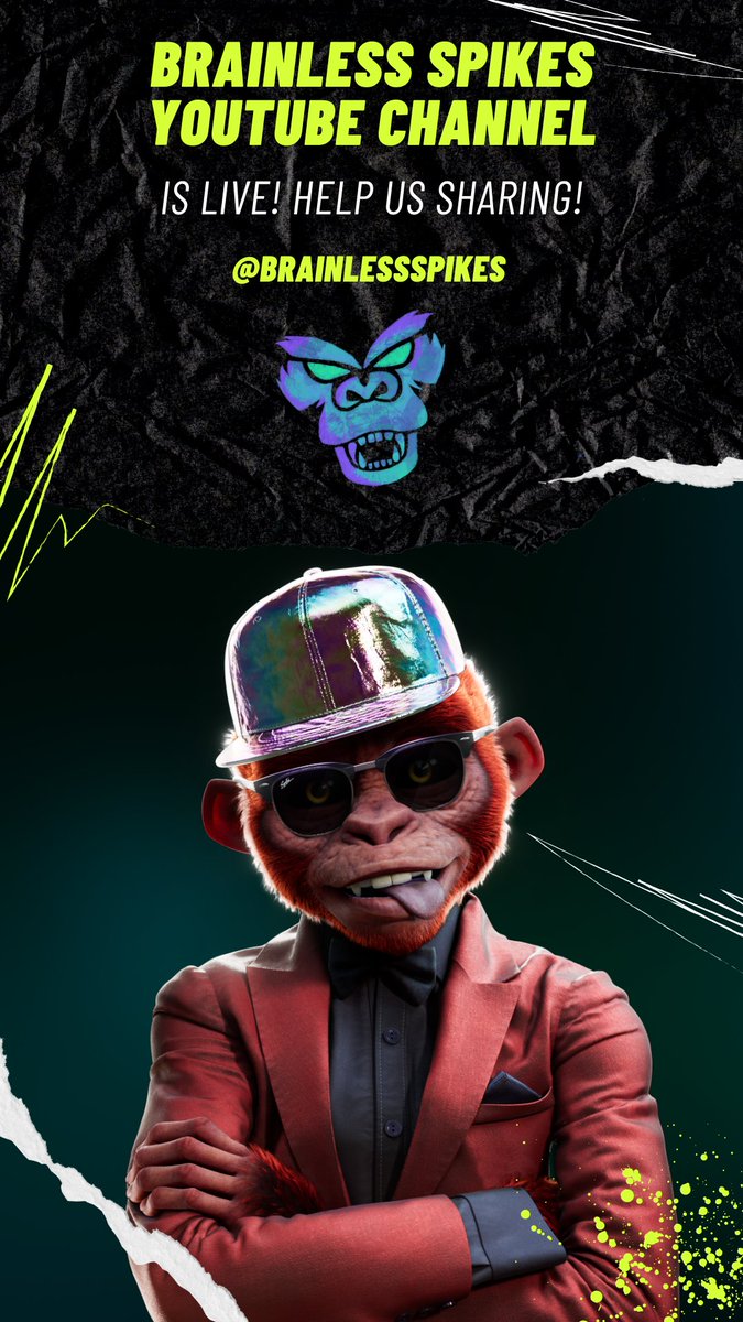 SPIKE YOUTUBE CHANNEL IS LIVE! 🔥

Weekly content to keep building Spike as a 3D influencer! 🙉

Our channel:✅
youtube.com/@brainlessspik…
Our 1st video:✅
youtube.com/shorts/Yw79EJ2…

SUBSCRIBE! Like, RT &amp; tag! 📺

#NFTCommunity #nft #nftdrop #3danimation #netflix #hbo #amazonprime
