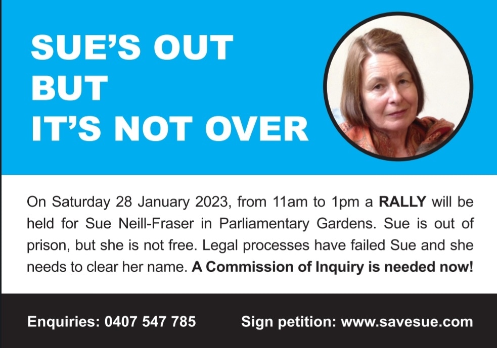 freesueneillf's tweet photo. Please join us  this Saturday to commemorate another year of Bob's disappearance. While we are glad and relieved that Sue is out of jail,  we'll keep fighting for exoneration,  and to prevent this  from happening to anyone. https://t.co/Gmi64M2PAX