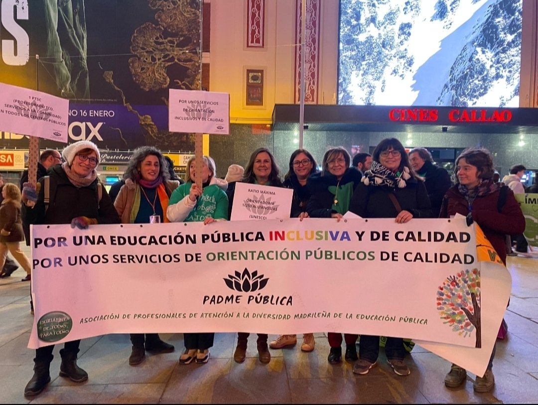 📢 ¿Qué reivindicamos?
Una inclusión real,
más profesionales de la diversidad.
Por una Educación pública inclusiva y de calidad en la Comunidad de Madrid.

#RuedasPorLaPública
#EducaciónInclusiva