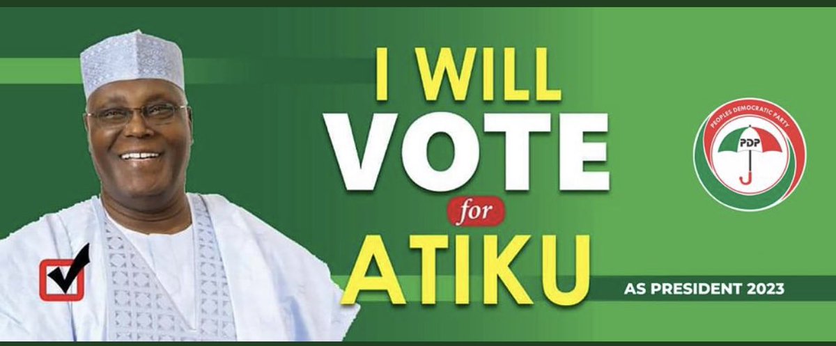 PdpYshf's tweet photo. I will vote for @atiku what about you? https://t.co/qdiFRIjerb