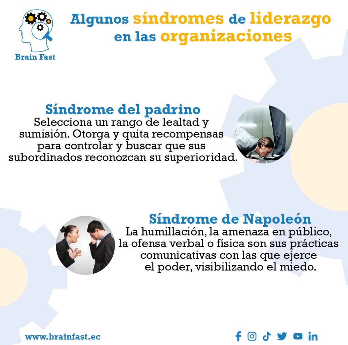 BrainFast_ec's tweet photo. 🆕 ¿En tu organización existen estos síndromes de liderazgo? 🤔

✅ Si las personas que lideran equipos de trabajo no han logrado inspirar, construir relaciones o transmitir los valores de su organización; posiblemente sea porque no han sabido gestionar su comunicación. https://t.co/b5iJ0uiTy9