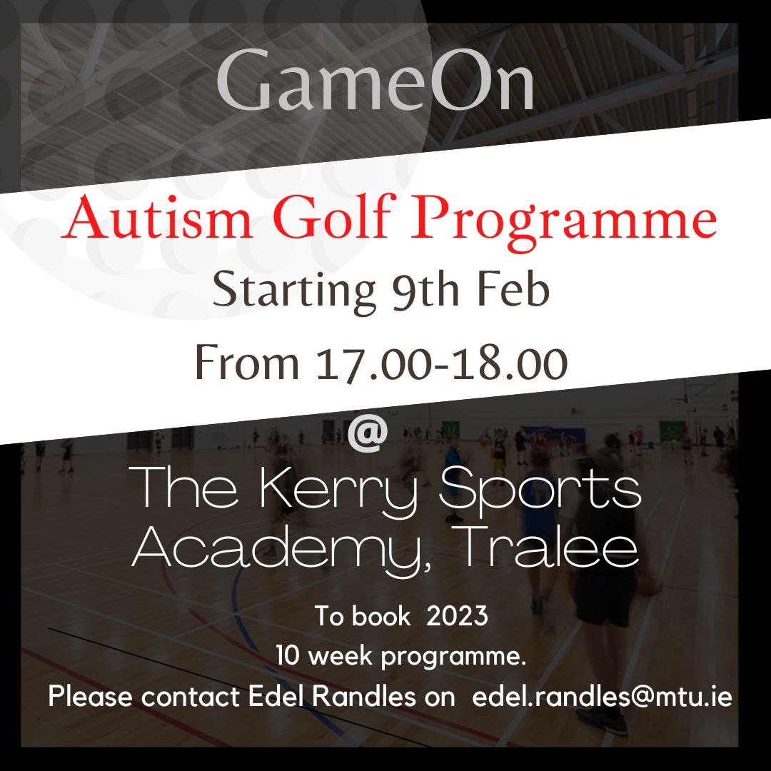 GameOn 10 week golf programme starts  Thursday 9th Feb, 5-6pm <a href="/MTU_ie/">Munster Technological University</a>  @kerrySportsAcademy  to reserve a place, click here: forms.office.com/pages/response…