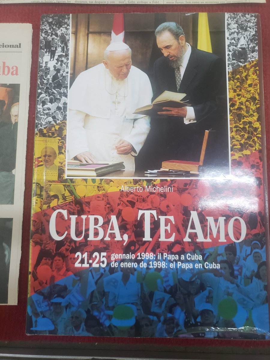 OmarValinoCedre's tweet photo. A 25 años del agradecido adiós de Cuba a SS el Papa San Juan Pablo II, al término de su memorable visita apostólica, la @BiblioNacCuba inauguró exposición sobre el histórico acontecimiento. Con la presencia del Cardenal Beniamino Stella, enviado especial de @Pontifex_es https://t.co/4TaOTGU5c5