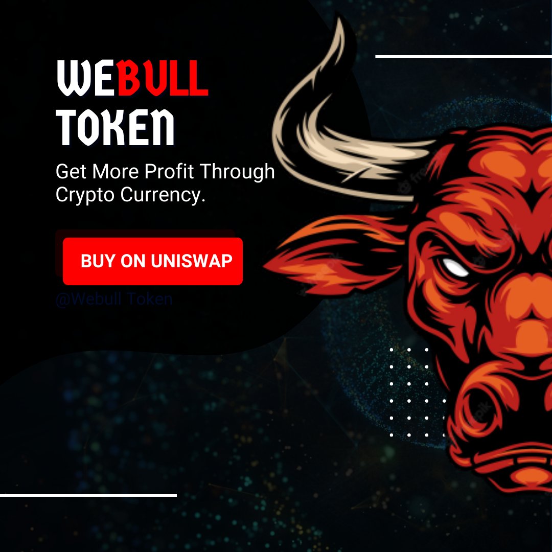WebullToken's tweet image. Join Webull Community Today. Available on #Uniswap #Ethereum #ETH #BullRun #BULLISH #BullsNation #cryptotrading #cryptoworld #cryptomarket