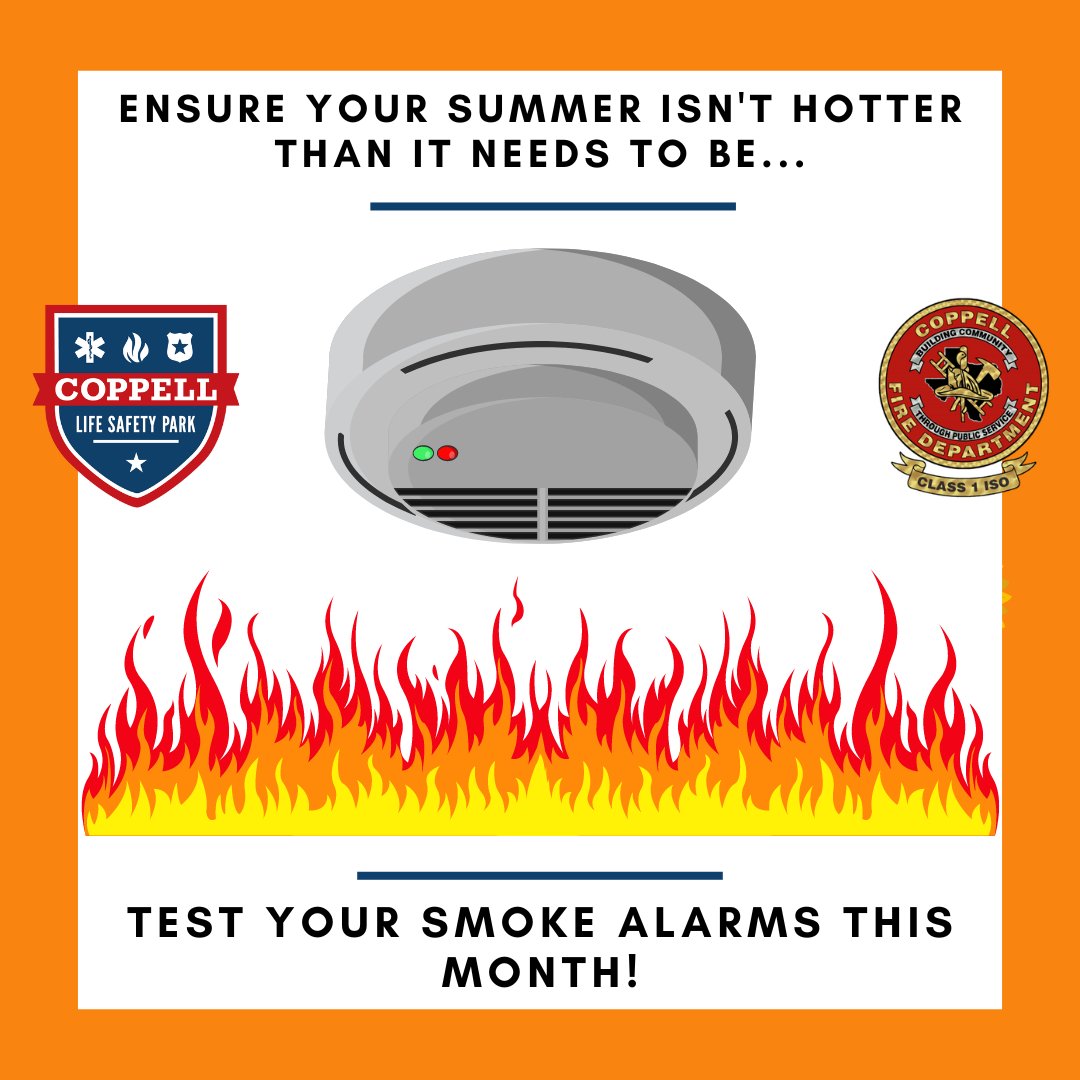 June = the meteorological start of summer. Uggggghhh. It's starting to feel like 🔥 outside, but keep testing those smoke alarms monthly so you don't have a 🔥 inside!
#FriendlyPSA #SmokeAlarmsSaveLives #SoundsOfSafety #HearTheBeepWhereYouSleep