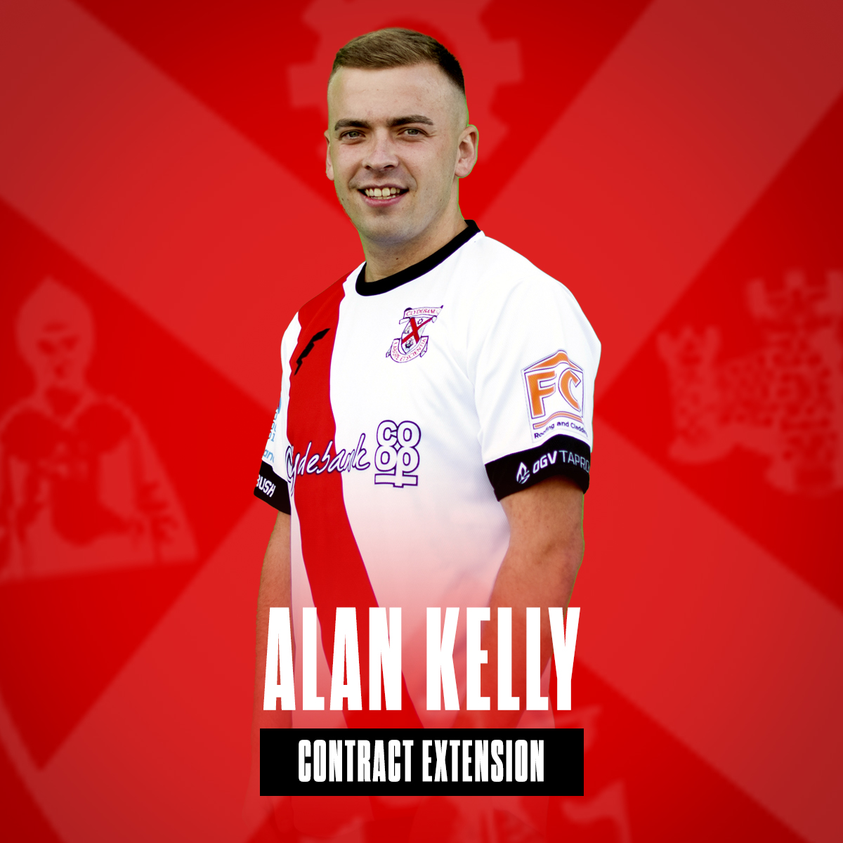We're delighted to announce Alan Kelly has signed a contract extension with the Bankies.

The 26-year-old has put in a series of impressive performances since signing from Drumchapel Amateurs in the summer and has penned a deal until the end of next season. 

Well done, Aldo!