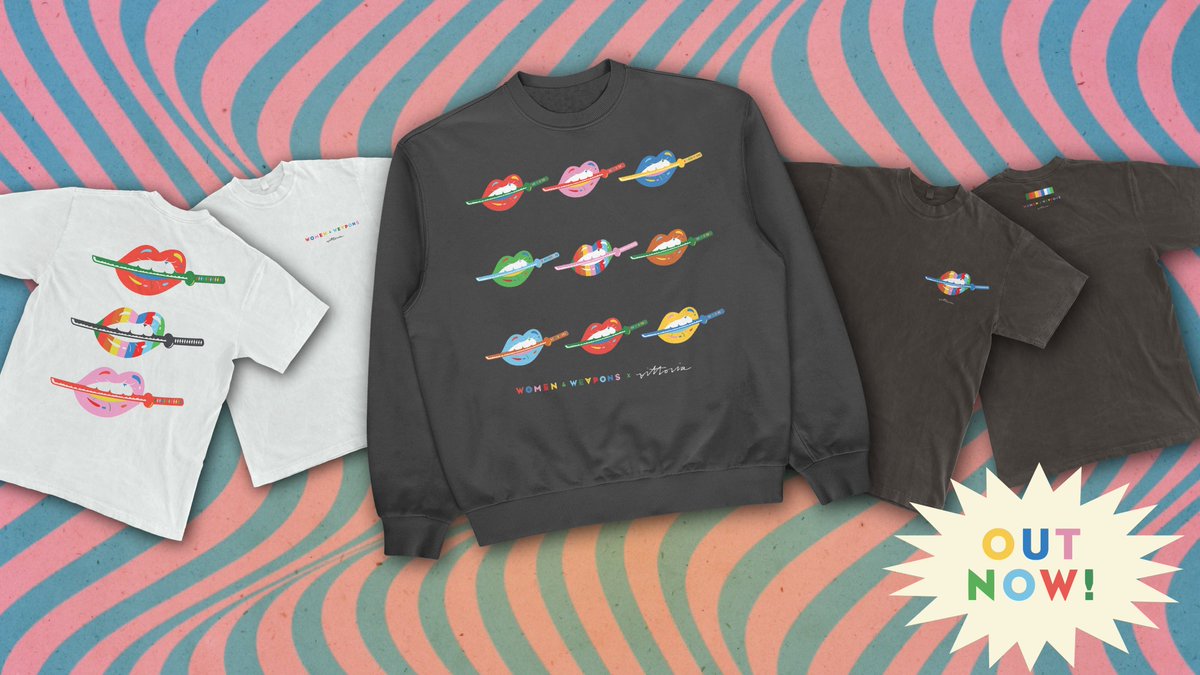 Our iconic lips get a splash of color today. Join us in celebrating world-renowned artist, poet, and author <a href="/amber_vittoria/">Amber Vittoria</a>.  Women and Weapons x Vittoria official apparel collaboration will be collectible for a limited time, available NOW! 🤝🏼