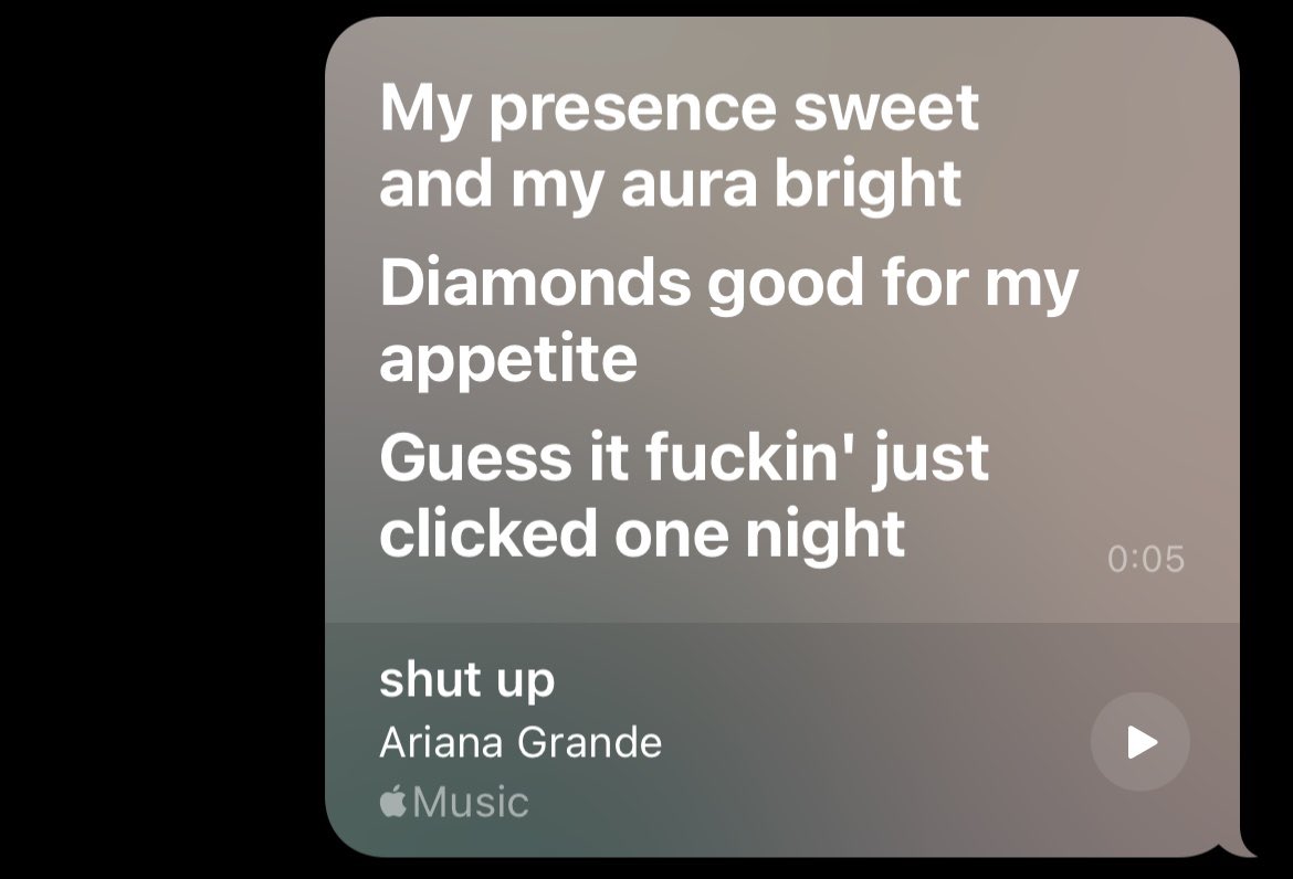 b4dd3stthing's tweet photo. Mood of today #ArianaGrande #shutup #ag6 #AppleMusic #Spotify #music #cit https://t.co/ThmekdcIDh