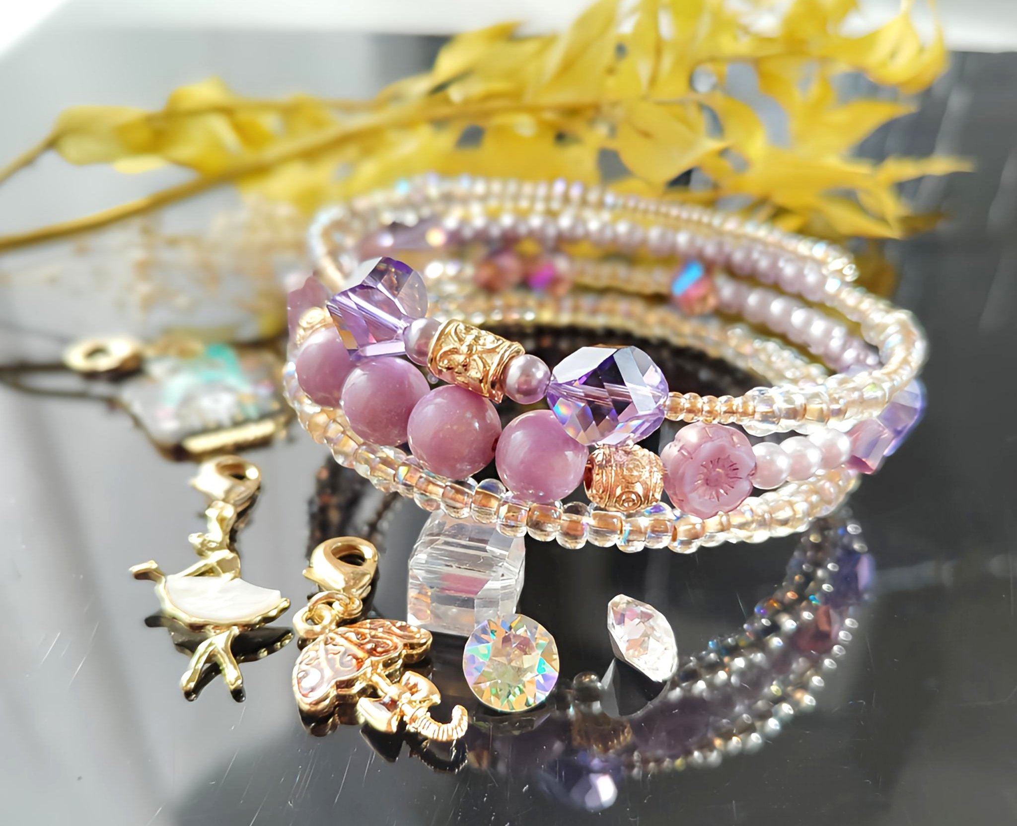 煮干しさま専用ページ✩︎⡱ 天然石　ハンドメイド　ブレスレット 天然石アクセサリー