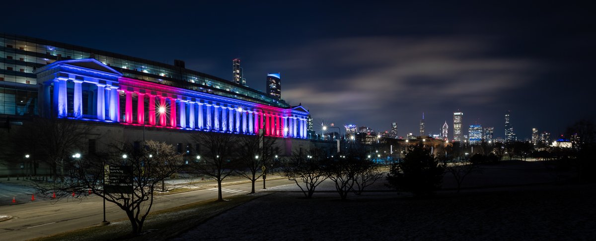 DePaulU's tweet photo. The mayor and city council proclaimed today, 1/25, DePaul Day in Chicago in recognition of 125 years of partnership and mutual benefit. Join all of Chicago in celebrating with us! Watch our iconic skyline be illuminated in blue &amp; red. Read more: https://t.co/4wiU8EWUHH #DePaul125 https://t.co/eQOCqI154S