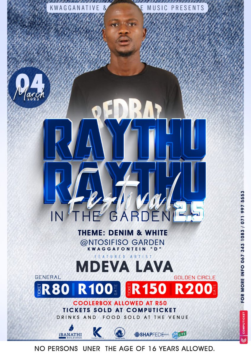 Mdeva_Lava's tweet image. Let's Fill UP Ntosifiso Garden #RAYTHURAYTHU FESTIVAL 2.5 04MARCH2023 💙💙💙