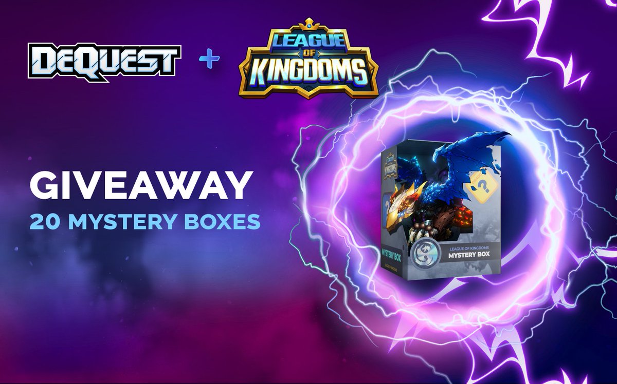 Dequest_io's tweet image. ⚔️ To ring in the lunar new year, we&apos;re teaming up with @LeagueKingdoms to give away 20 Drago Mystery Boxes ($2,000 in prizes). 

How to enter👇
✅ Follow @Dequest_io &amp;amp; @LeagueKingdoms
✅ RT &amp;amp; Tag 3 friends
✅ Complete Gleam tasks: gleam.io/lgIeT/dequest-…

⏳Ends 30 Jan, 10PM UTC