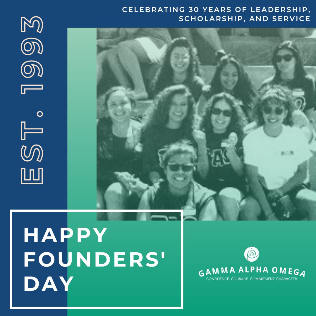 GammaAlphaOmega's tweet photo. Today we celebrate 30 years of sisterhood!
Happy Founders' Day! 💙💚🤍 https://t.co/JYwHMfnWLz