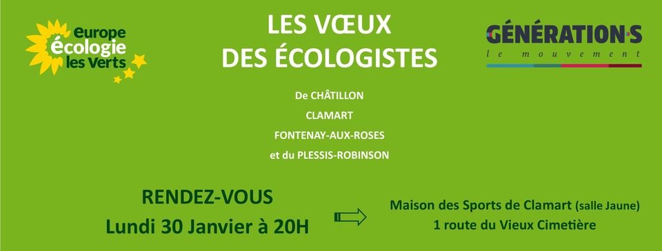Vœux des écologistes 💚🌳🌻
#Chatillon #Clamart #FontenayAuxRoses #PlessisRobinson
