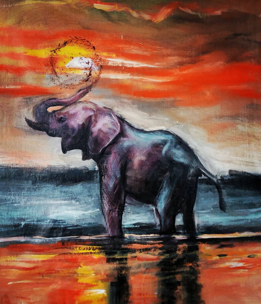 Life is but a dream.
Elseed art 
Acrylics painting on canvas 
80×60cm
Available for purchase. 
#little  #elephant #wildlifeplanet #africanbeauty #Elseedart
