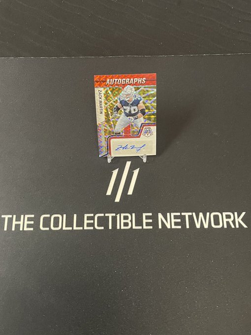 CollectibleNet's tweet photo. LAST CHANCE! Winner announcement today! Follow this account, like this post &amp; RETWEET! One person who does this walks with this Zack Martin auto card! https://t.co/F5Nw0y5BP6