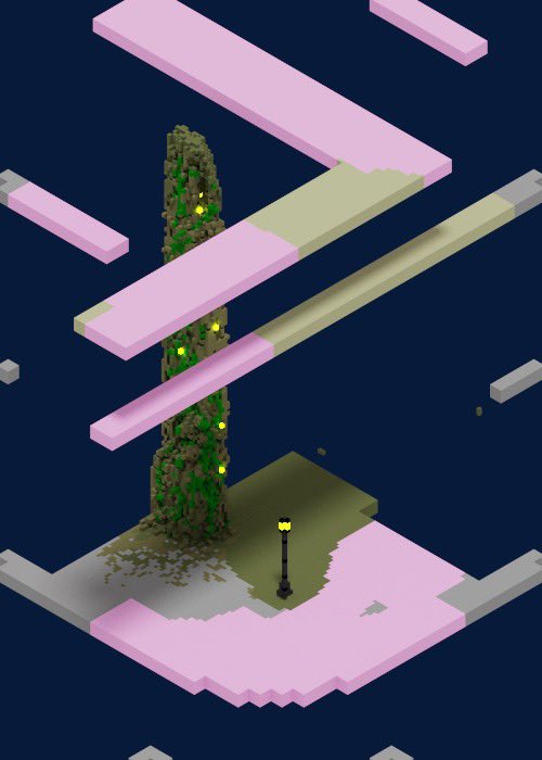 auxiliaryfield's tweet photo. Exploring using #magicavoxel for a particular game I’m working on. Still getting used to the UX/process not even nearly there on visual style yet. https://t.co/hp8RqYBAoj