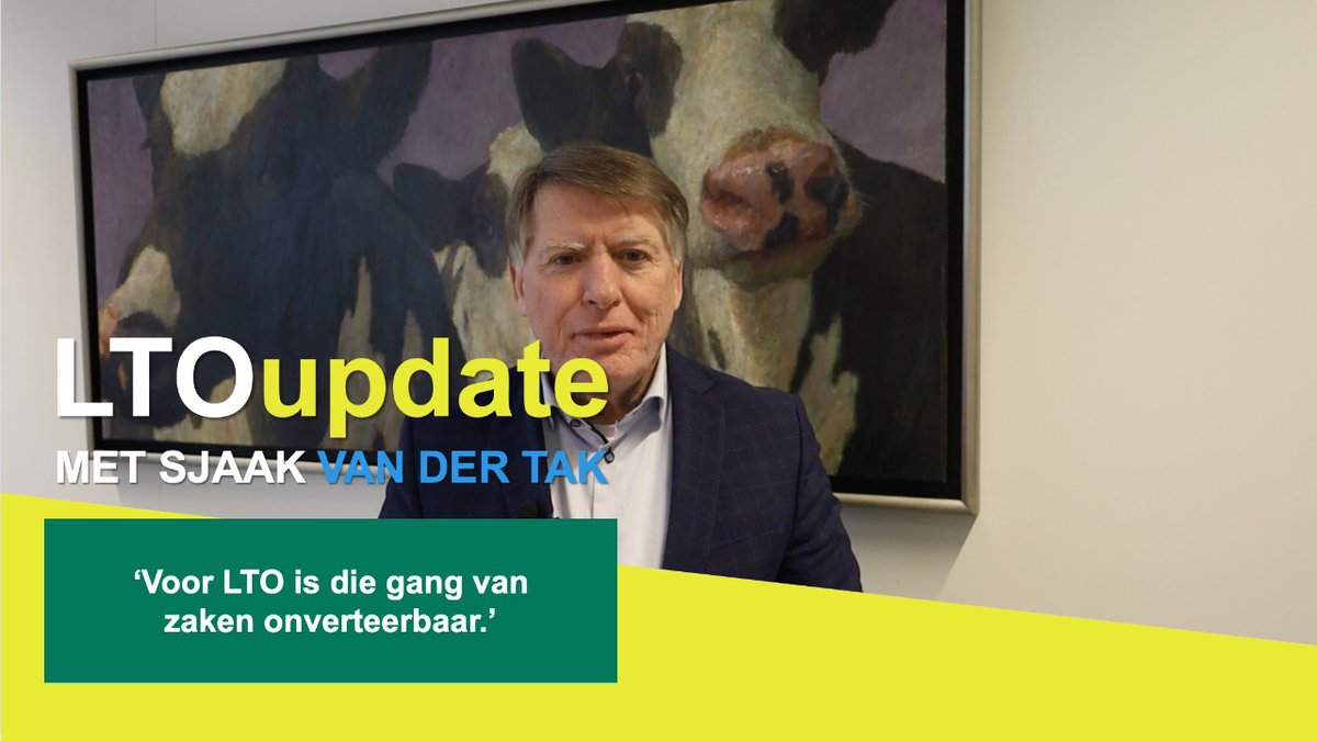 LTONederland's tweet photo. #LTOUPDATE📽️| Voorzitter @SjaakVanDerTak geeft deze week een update over het landbouwakkoord en een terugblik op de Grüne Woche. Ook maakt LTO per sector bekend waarop wordt ingezet tijdens de gesprekken over het landbouwakkoord⤵️
https://t.co/hEtU1jbcAO https://t.co/gsUzJ3Tg2I