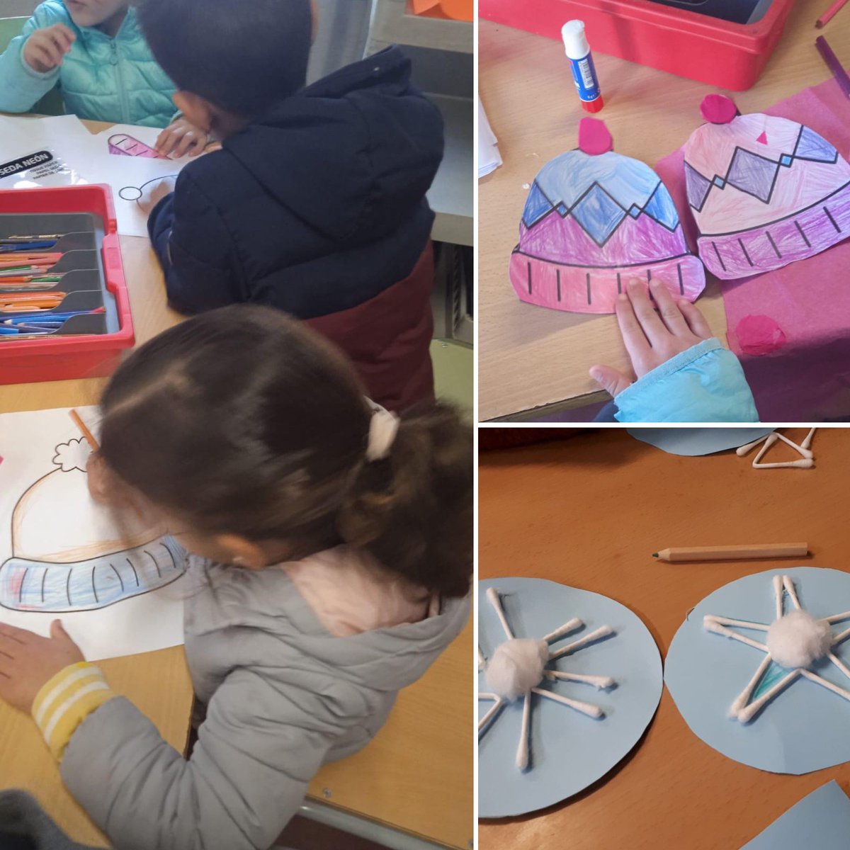 Manualitats de l’#EscolaAixart 
#espaidemenjador ⛄️❄️