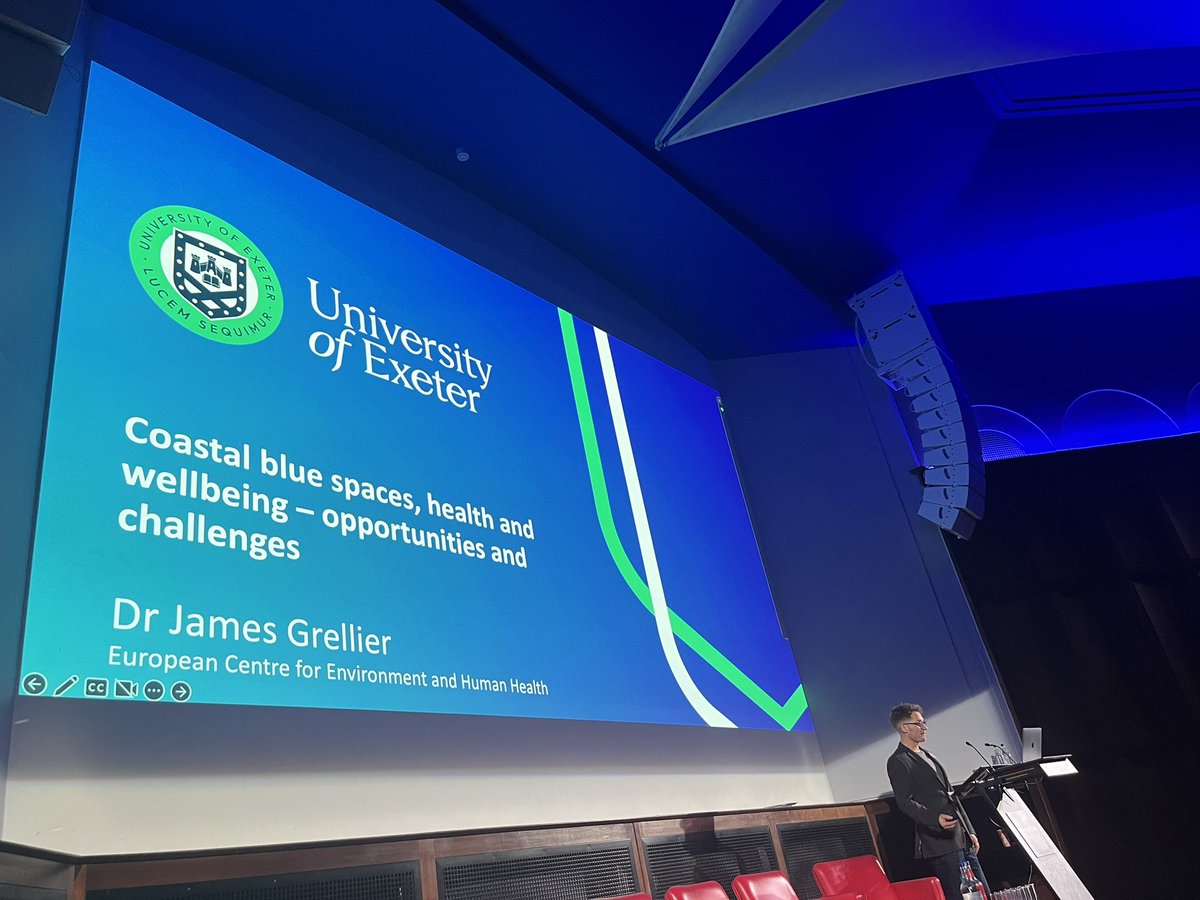 HugoSAS's tweet photo. Why are blue spaces good for well-being? @ECEHH outlines the benefits of being in or near the ocean. The ocean can restore us, reduce stress &amp; anxiety, connect us with nature, and boost our health. @UniofExeter @ExeterMarine @CF_Conf #CoastalFutures23 🌊 💧 🌎 https://t.co/wVAV7SwJI2