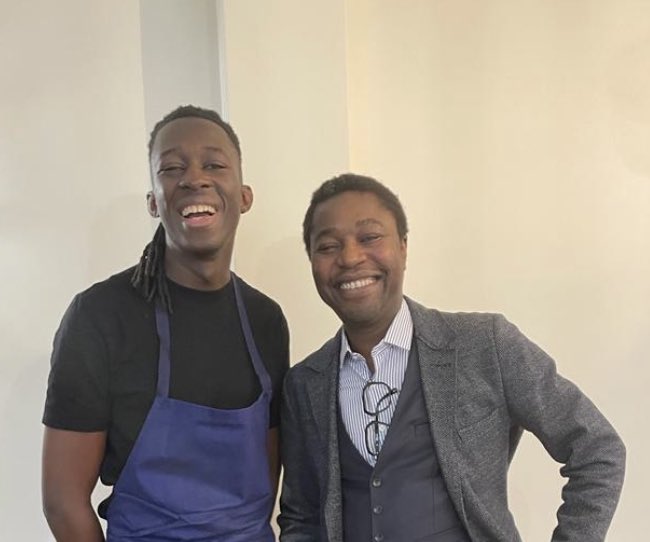 didistone1's tweet photo. Avec le Chef @Mory_Sacko_ dans son restaurant le #Mosuke. Quelle expérience culinaire a été ce voyage de goûts entre le #Japon et #Afrique 😋. Merci Chef pour ton talent et ta disponibilité. https://t.co/6ISxLNZy6A
