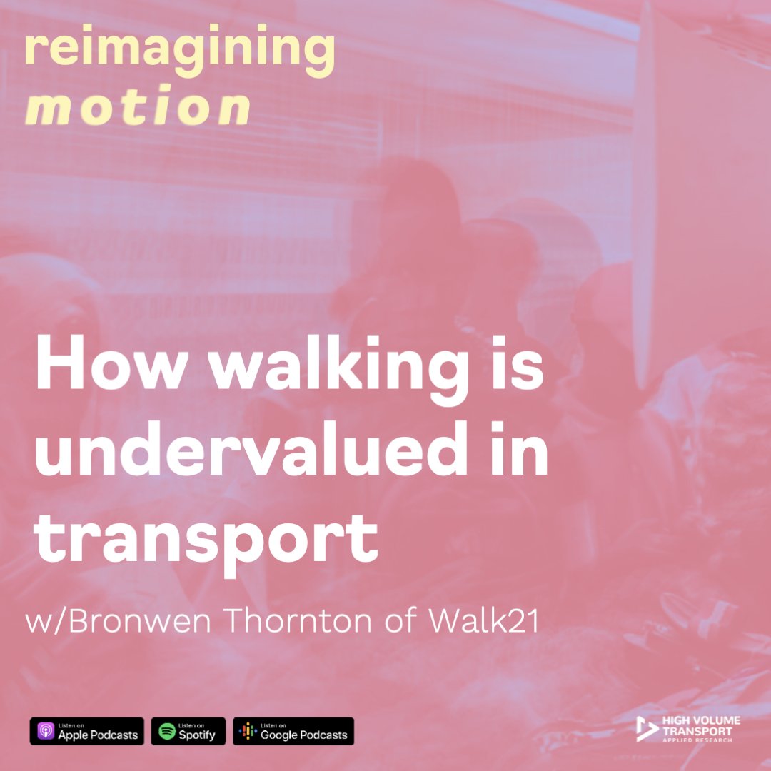 Transport_Links's tweet photo. 🎤 The latest episode of our podcast #reimaginingmotion is live! Tune in to hear @BronwenThornton of @Walk21 talking #walking as the ultimate #lowcarbon mode of #transport. https://t.co/SvojGMyeHv