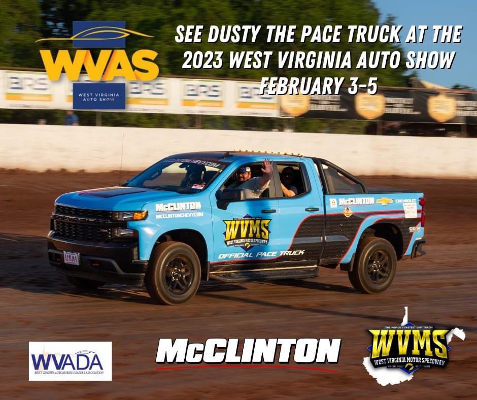 McClintonAuto's tweet image. Come see Dusty The Pace Truck next month at the @WVAutoShow! #chevy #chevrolet #chevytrucks