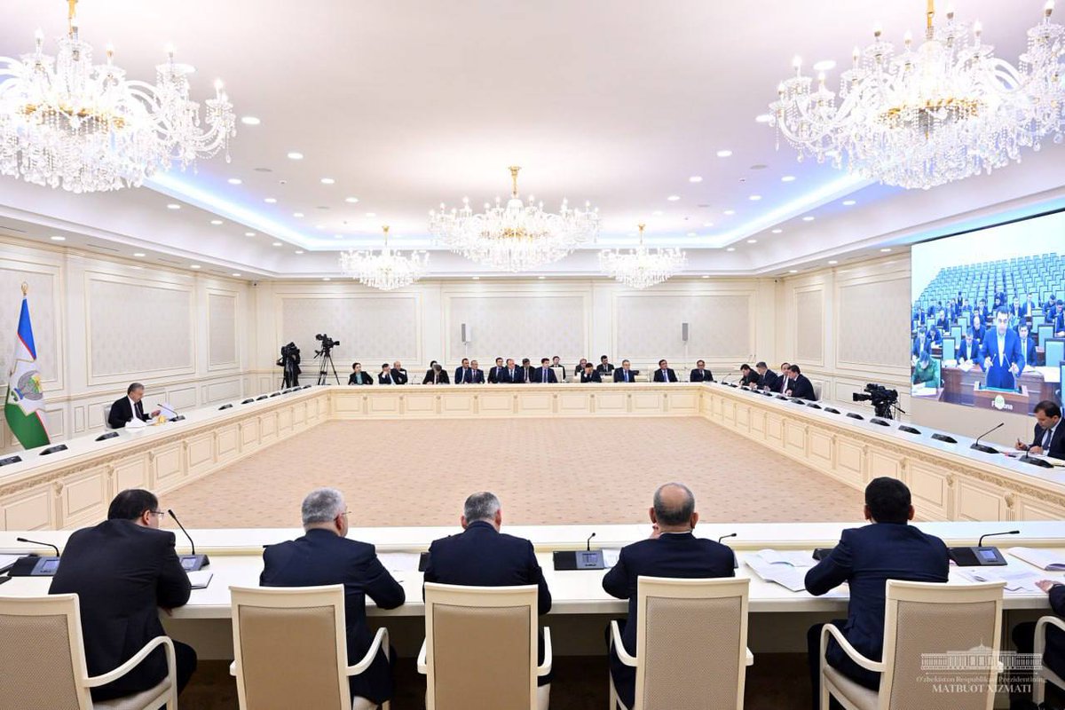 president_uz's tweet image. A videoconference on poverty reduction, employment and small business support was held.

#Mirziyoyev #videoconference  #poverty_reduction #employment