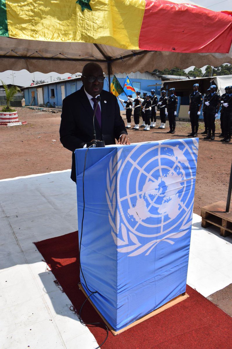 k_diagne's tweet photo. Honoré d’avoir participé aujourd’hui à la cérémonie de remise de médailles des NU aux officiers et sous officiers de la SENFPU de la #MONUSCO. je les félicite chaleureusement pour leur importante contribution au maintien de l’ordre public à #Goma, en appui à la #PNC en #RDC https://t.co/y0Lmd9rHY6