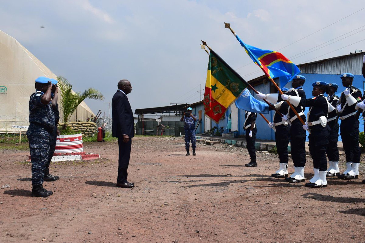 k_diagne's tweet photo. Honoré d’avoir participé aujourd’hui à la cérémonie de remise de médailles des NU aux officiers et sous officiers de la SENFPU de la #MONUSCO. je les félicite chaleureusement pour leur importante contribution au maintien de l’ordre public à #Goma, en appui à la #PNC en #RDC https://t.co/y0Lmd9rHY6